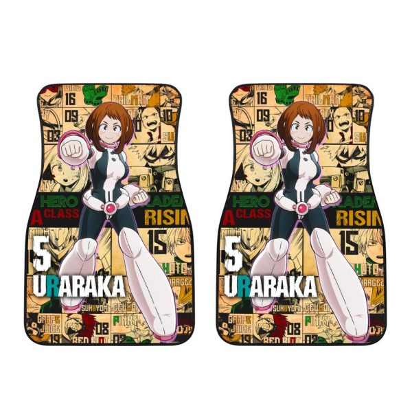 my hero academia anime car floor mats car accessoriesochaco uraraka hero szvre