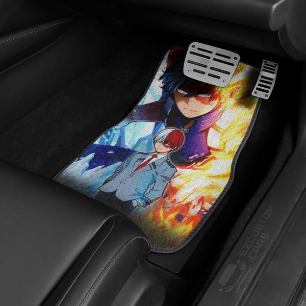 my hero academia anime car floor mats custom shoto todoroki car accessories ovvws