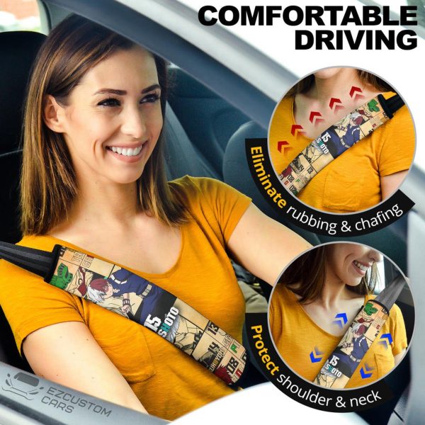 My Hero Academia Anime Seat Belt Covers Shoto Todoroki MHA