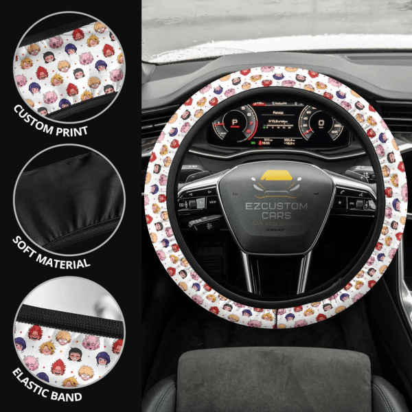 my hero academia anime steering wheel cover anime car accessories port fan art bgu76