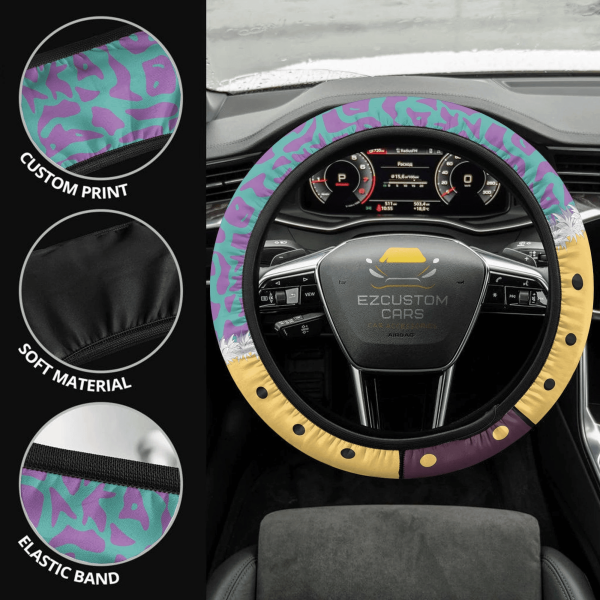 my hero academia anime steering wheel cover custom mina ashido anime car accessories oemh7