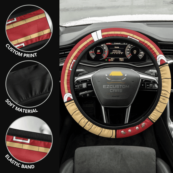 my hero academia anime steering wheel cover custom momo yaoyorozu anime car accessories grvo7