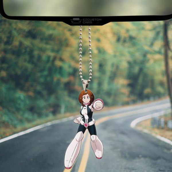 my hero academia car accessories anime car ornament ochaco uraraka 8hbhk