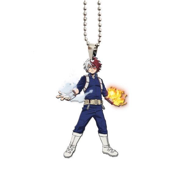 my hero academia car accessories anime car ornament shoto todoroki pknio