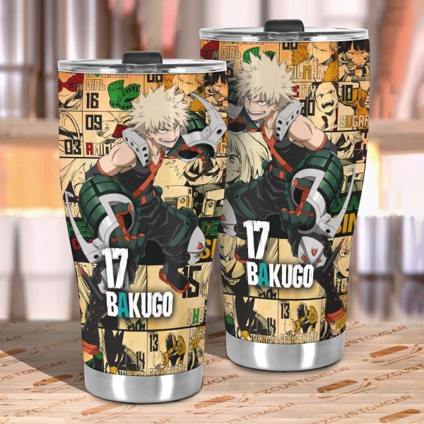 my hero academia car accessories anime car tumbler cup bakugo hero jfmnr