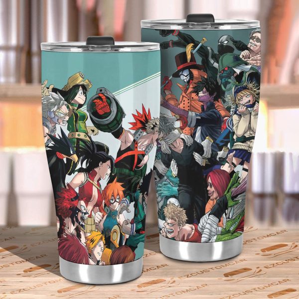 my hero academia car accessories anime car tumbler cup heroes x villains 1geqb