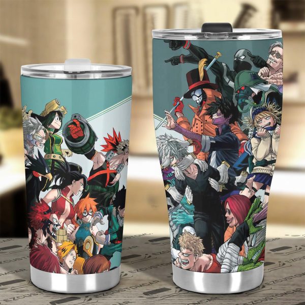 my hero academia car accessories anime car tumbler cup heroes x villains yrsny