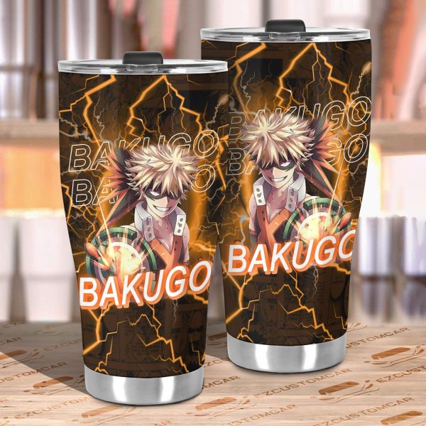 my hero academia car accessories anime car tumbler cup katsuki bakugo bukyi