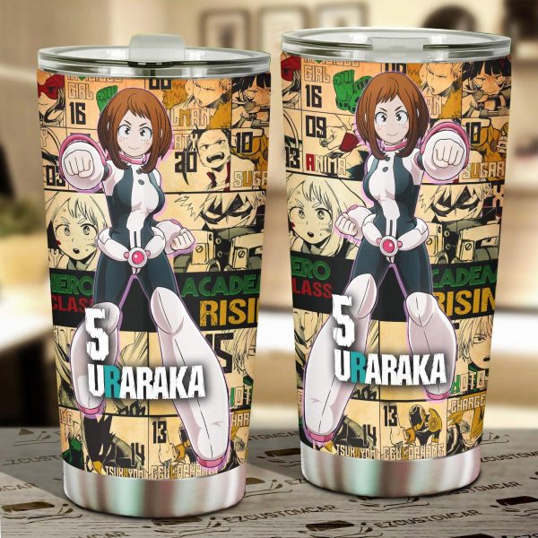 My Hero Academia Car Accessories Anime Car Tumbler Cup Uraraka Ochaco MHA
