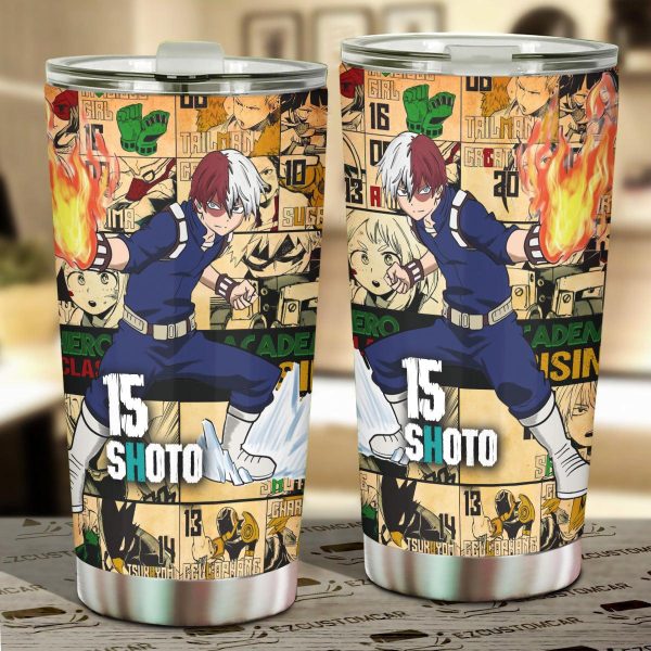 My Hero Academia Car Accessories Anime Car Tumbler Cup Shoto Todoroki