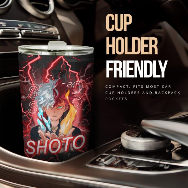 my hero academia car accessories anime car tumbler cup shoto todoroki mbiae
