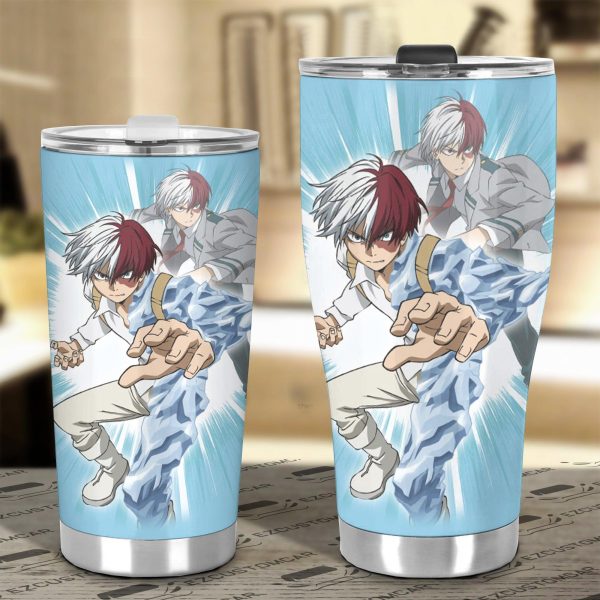 my hero academia car accessories anime car tumbler cup shoto todoroki mha 908et