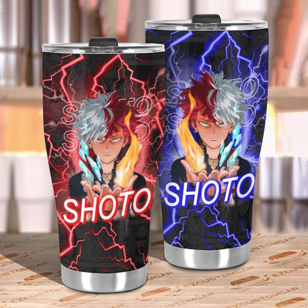 my hero academia car accessories anime car tumbler cup shoto todoroki y3uad