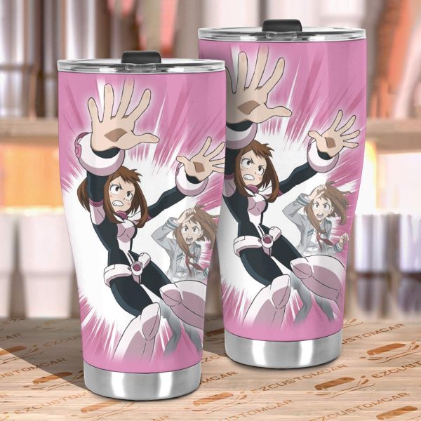 my hero academia car accessories anime car tumbler cup uraraka ochaco mha vlfn0