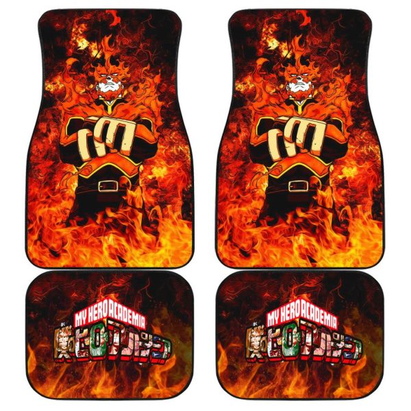 My hero Academia Car Floor Mats Custom Endeavor Anime Car Accessories