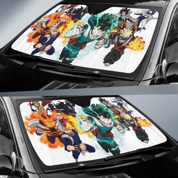 My Hero Academia Car Sun Shade Anime Car Accessories Main Characters