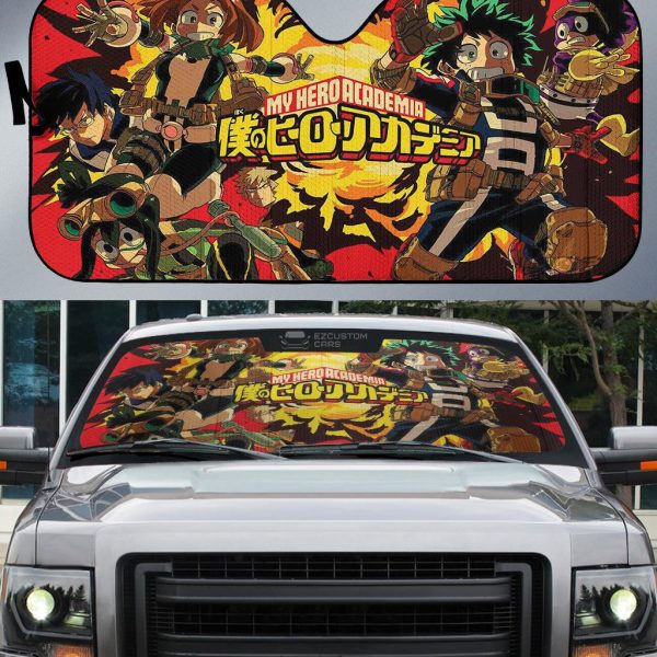 MHA Car Sun Shade Custom My Hero Academia Anime Car Accessories