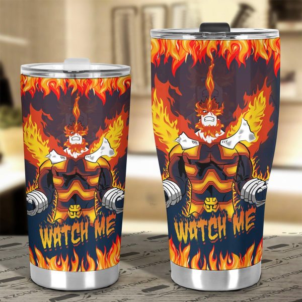 my hero academia car tumbler cup prominence burn car accessories pvwiv