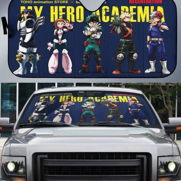 My Hero Academia Car Windshield Sun Shades My Hero Academia Car Windshield Sun Shades