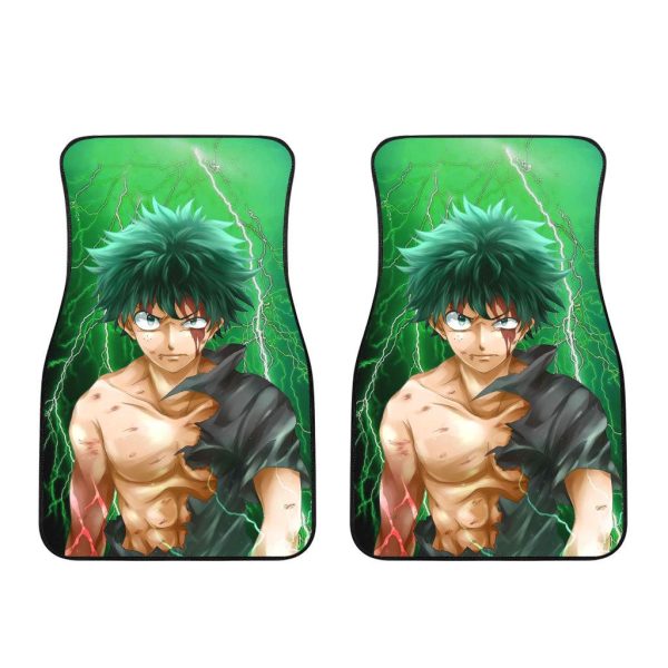 my hero academia deku anime car floor mats car accessoriesfan art 2yjd9