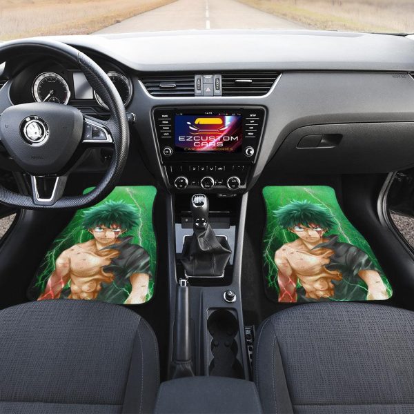 my hero academia deku anime car floor mats car accessoriesfan art 8835u