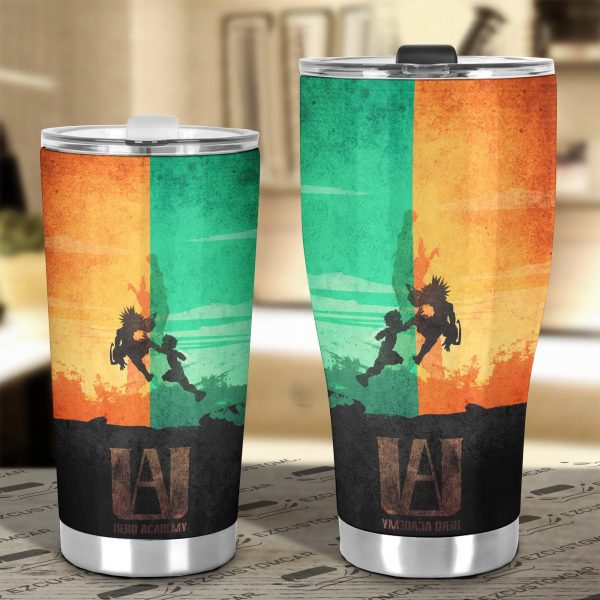 my hero academia izuku and bakugo car tumbler cup car accessories vgdbd