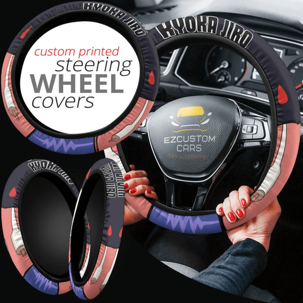 my hero academia kyoka jiro anime steering wheel cover custom anime car accessories suv2f