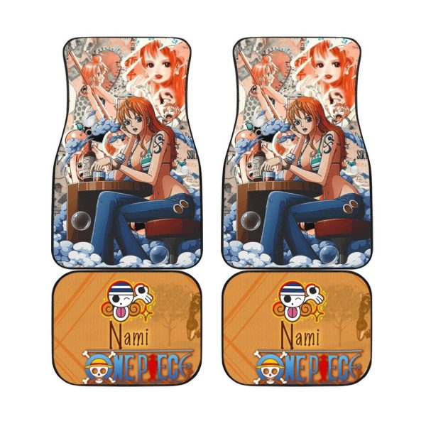 One Piece Anime Car Floor Mats Car AccessoriesNami