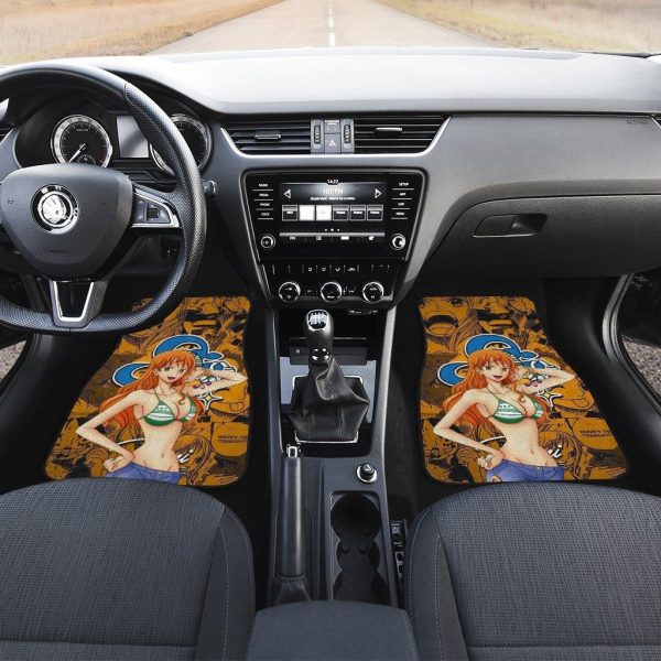 nami car floor mats one piece anime decor for cars eqkm1
