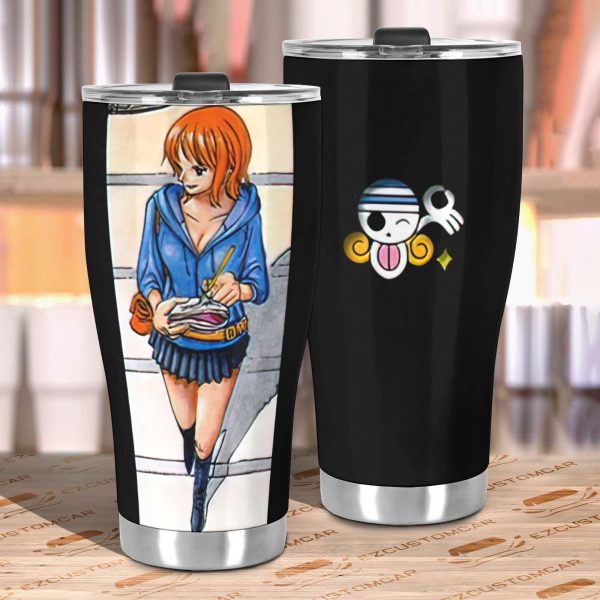 nami car tumbler cup one piece anime car accessories l6at5