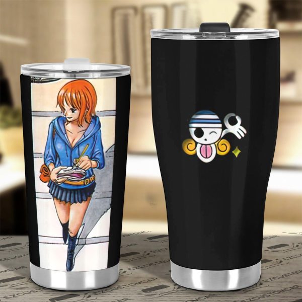nami car tumbler cup one piece anime car accessories tnkwv
