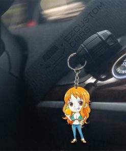 nami keychains custom one piece anime car accessories gh9ot