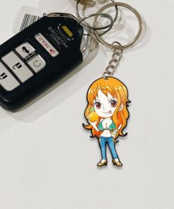 Nami Keychains Custom One Piece Anime Car Accessories