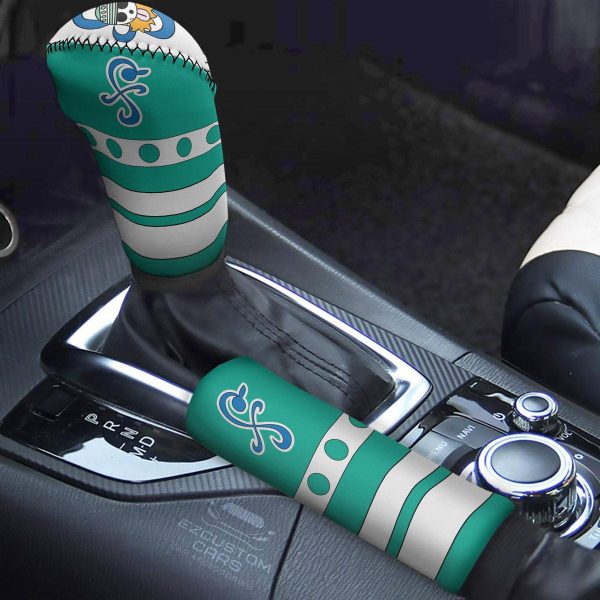 Nami Wanted Custom Shift Knobs Car Covers Set One Piece Anime Car Accessories