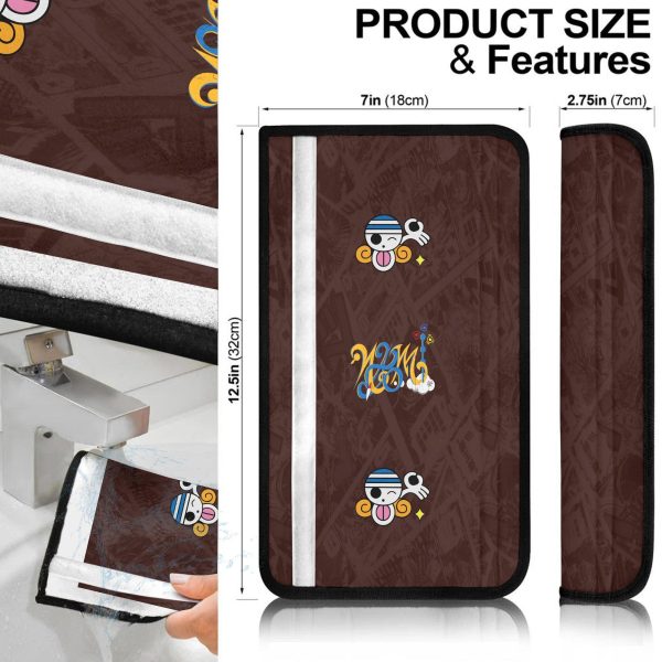 nami seat belt covers custom one piece nami flag car accessories bgl6h