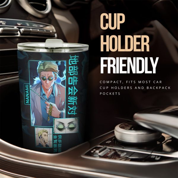 Nanami Custom Jujutsu Kaisen Anime Car Tumblers Cup Car Accessories