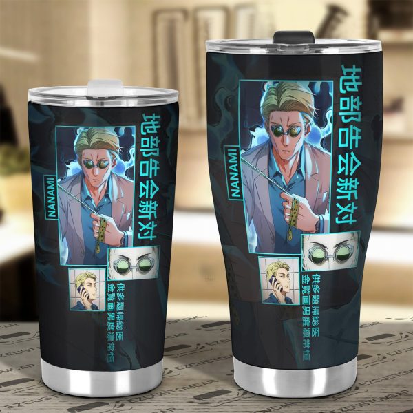 nanami custom jujutsu kaisen anime car tumblers cup car accessories q1aov