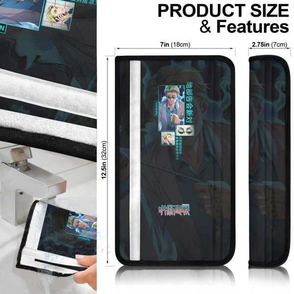 nanami seat belt covers jujutsu kaisen anime seat belt covers cis5o