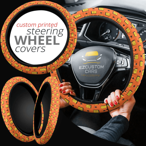 narancia patterns anime steering wheel cover custom jojo bizzare adventure anime car accessories odmgu