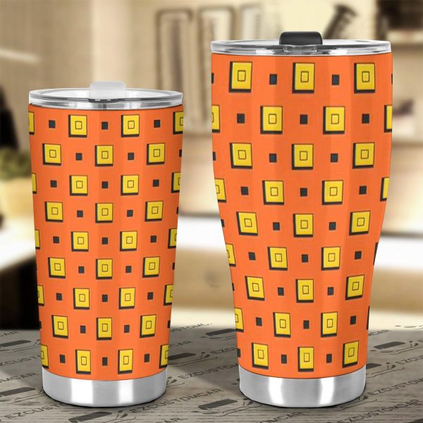 narancia patterns car tumbler cup custom jojos bizarre adventure anime car accessories stqye