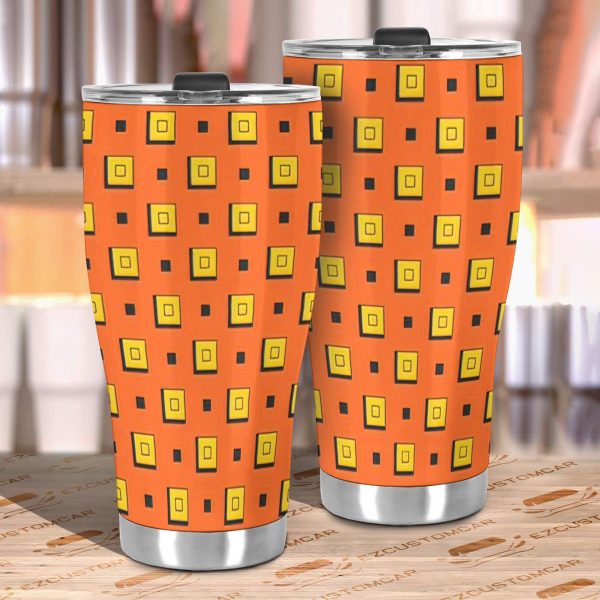 narancia patterns car tumbler cup custom jojos bizarre adventure anime car accessories tmnqb