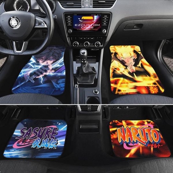 naruto and sasuke naruto car floor mats a8q7v