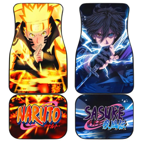 Naruto and Sasuke Car Floor Mats Naruto Car Mats