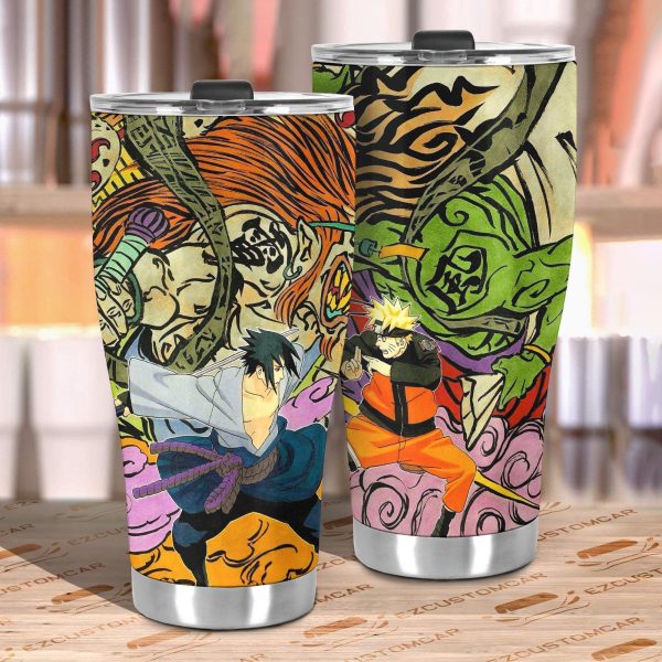 naruto and sasuke stainless steel tumbler naruto anime car accessories l3lh4