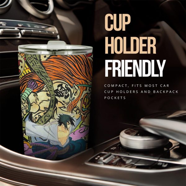 Naruto and Sasuke Stainless Steel Tumbler Naruto Anime Car Accessories