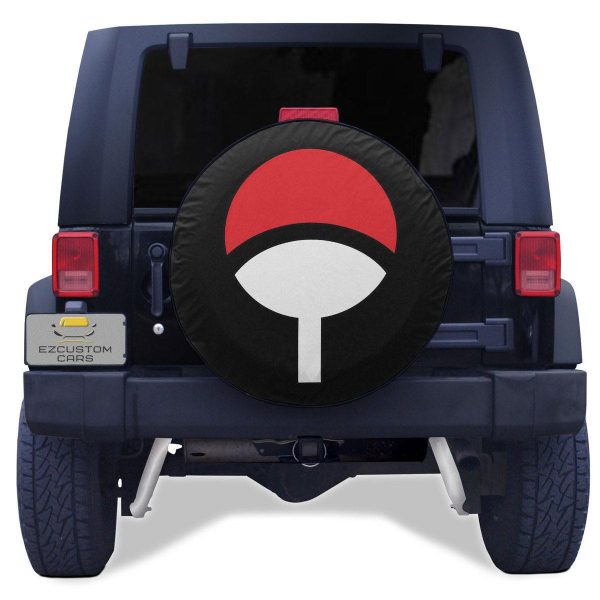 Naruto Anime Car Accessories Custom Uchiha Clan Symbols Spare Tire Cover
