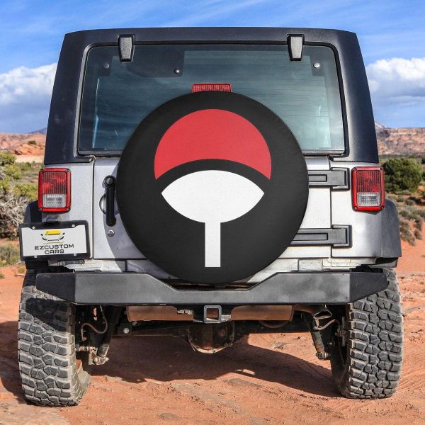Naruto Anime Car Accessories Custom Uchiha Clan Symbols Spare Tire Cover