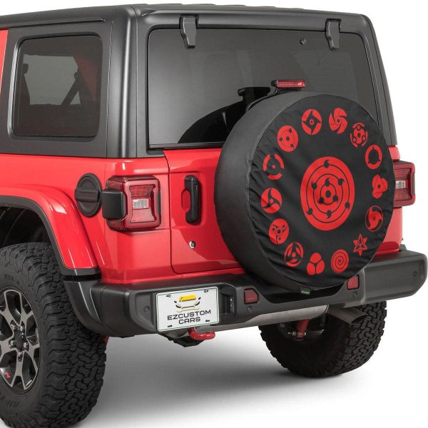 naruto anime car accessories custom uchiha sharingan eyes spare tire cover yx9ye