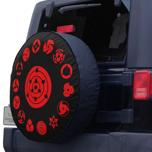naruto anime car accessories custom uchiha sharingan eyes spare tire cover zqcyp