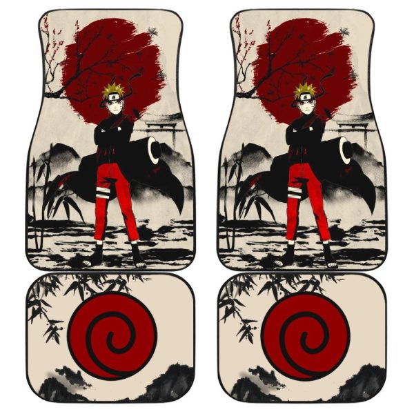 Gaara Mix Antique Artwork Car Floor Mats Anime Naruto Car Accessories
